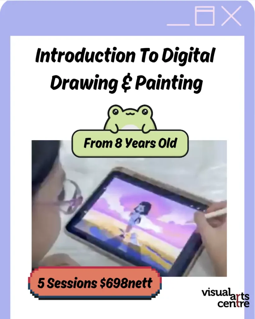 introduction to digital drawing and painting class for kids in singapore