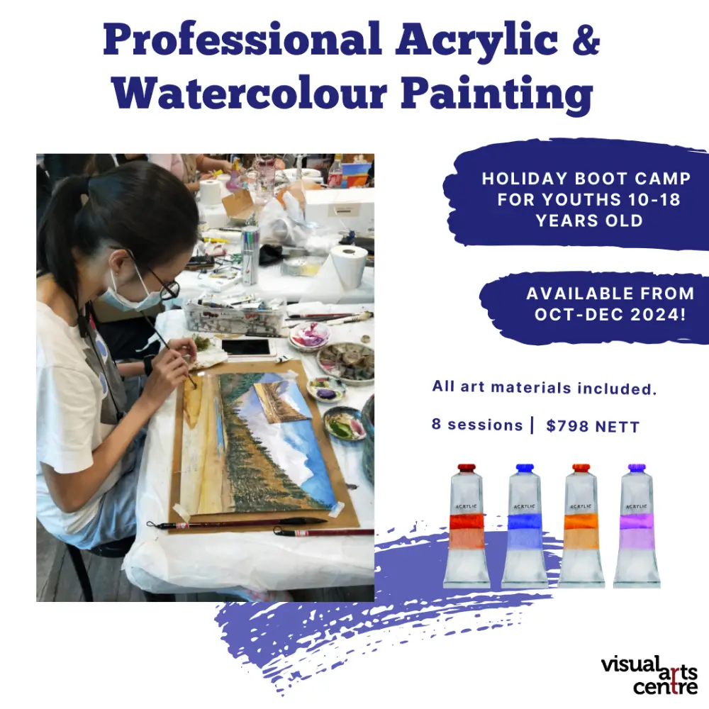 Professional Acrylic Painting & Watercolour Painting Bootcamp Poster Visual Arts Centre