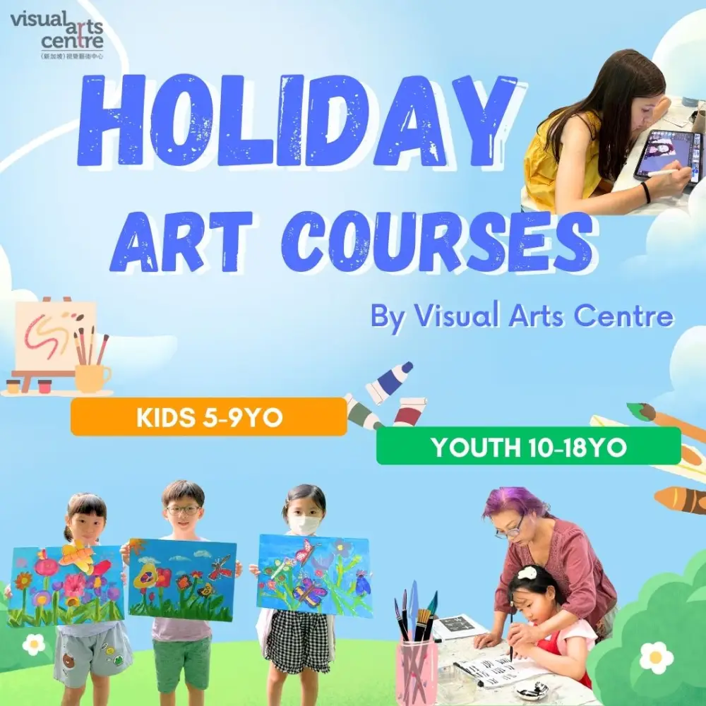 Visual Arts Centre kid & teenager & youth holiday art class holiday art courses - acrylic painting, manga & coloured illustration, introduction to digital art drawing & painting, Chinese ink painting & calligraphy, digital art, batik painting, graffiti spray painting, digital art character costume design
