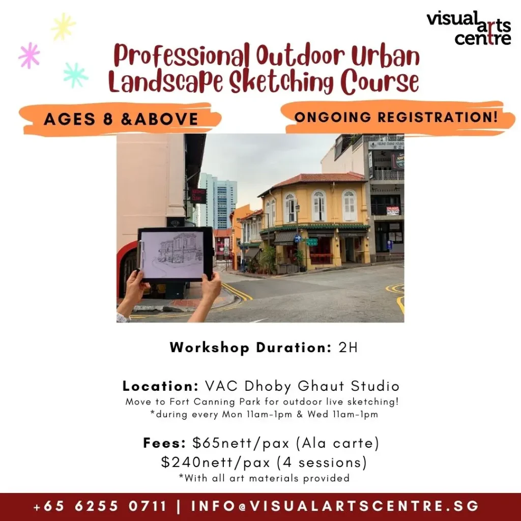 Profesional Outdoor Urban Landscape Sketching Course