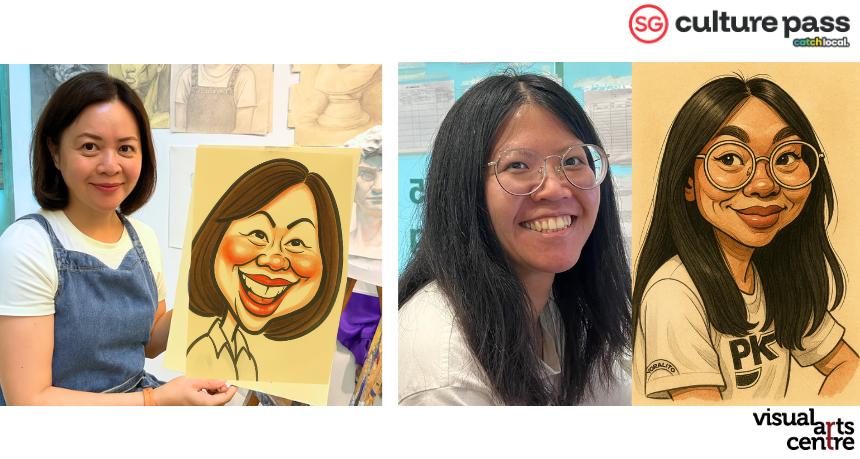 Caricature Drawing Art Workshop _ SG Cultural Pass with Visual Arts Centre