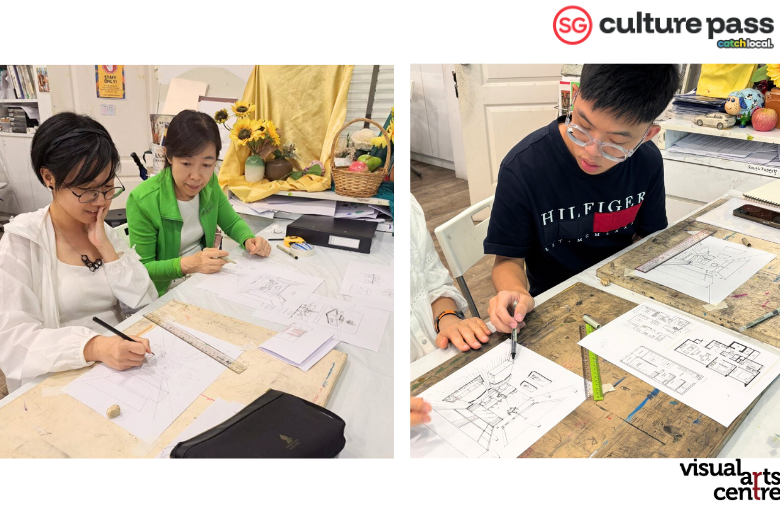 The Drawing Basics - Interior Spaces and Perspective Art Workshop _ SG Cultural Pass with Visual Arts Centre