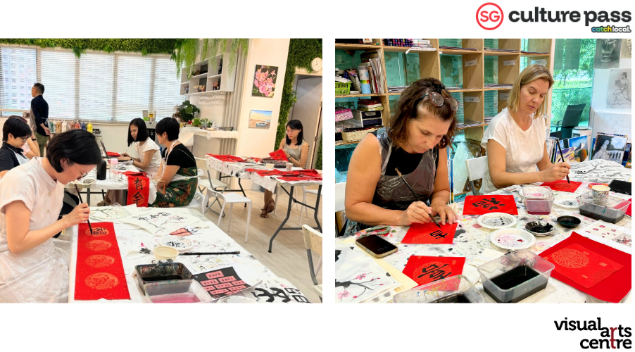 Lunar New Year Couplet Writing Art Workshop _ SG Cultural Pass with Visual Arts Centre