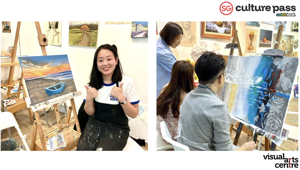 Acrylic Painting Art Workshop _ SG Cultural Pass with Visual Arts Centre