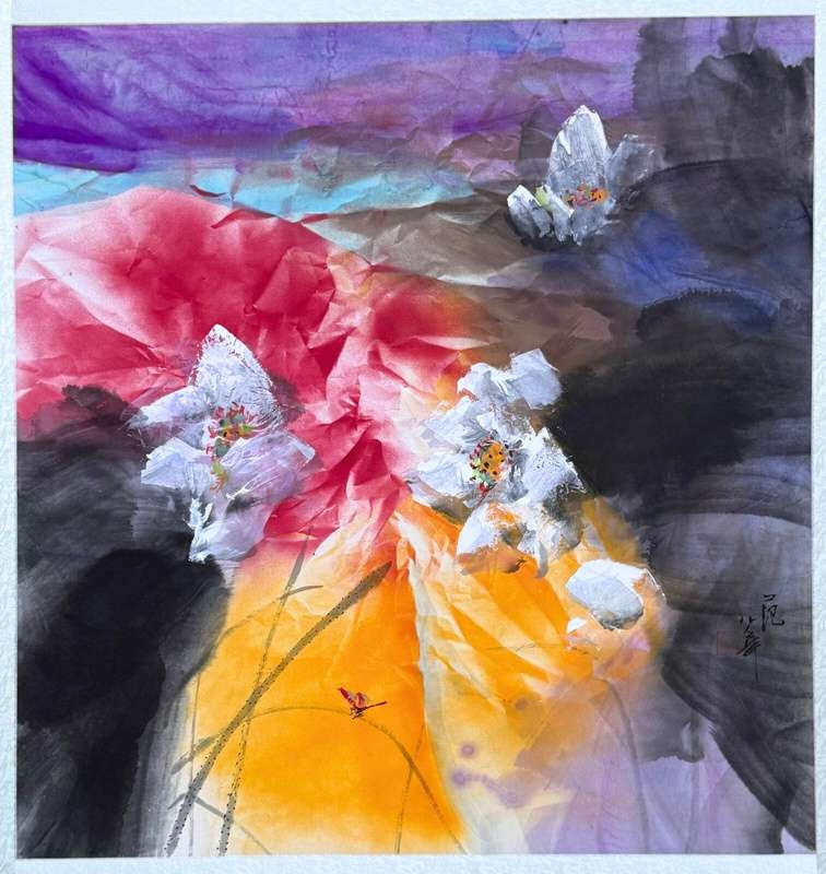 fan_shao_hua_artwork_for_sale_蜻蜓点荷_where_the_dragonfly_alights