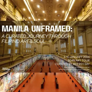 Manila Unframed art learning tour led by Jeffrey Say for Visual Arts Centre students