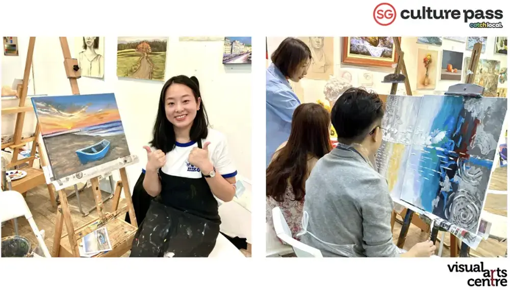 Acrylic Painting Art Workshop _ SG Cultural Pass with Visual Arts Centre