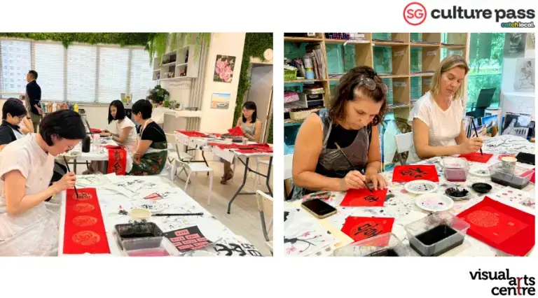 Lunar New Year Couplet Writing Art Workshop _ SG Cultural Pass with Visual Arts Centre