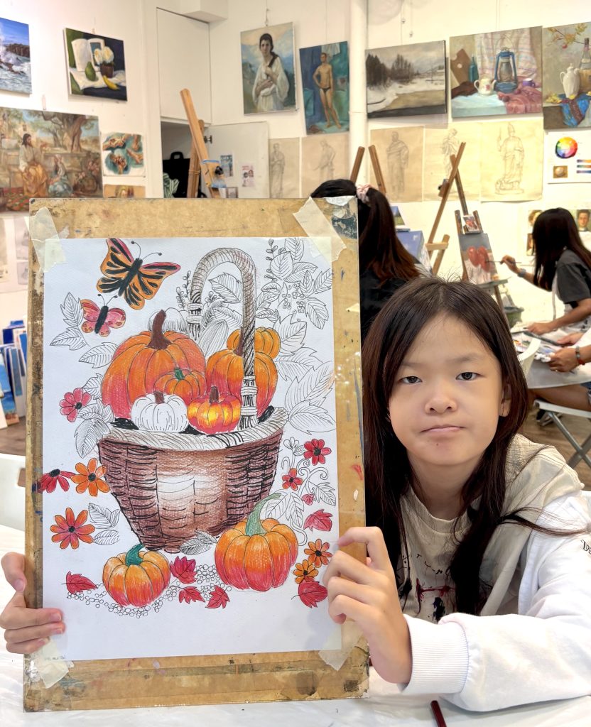 kid/children/teenager drawing & painting art course | art class in Singapore