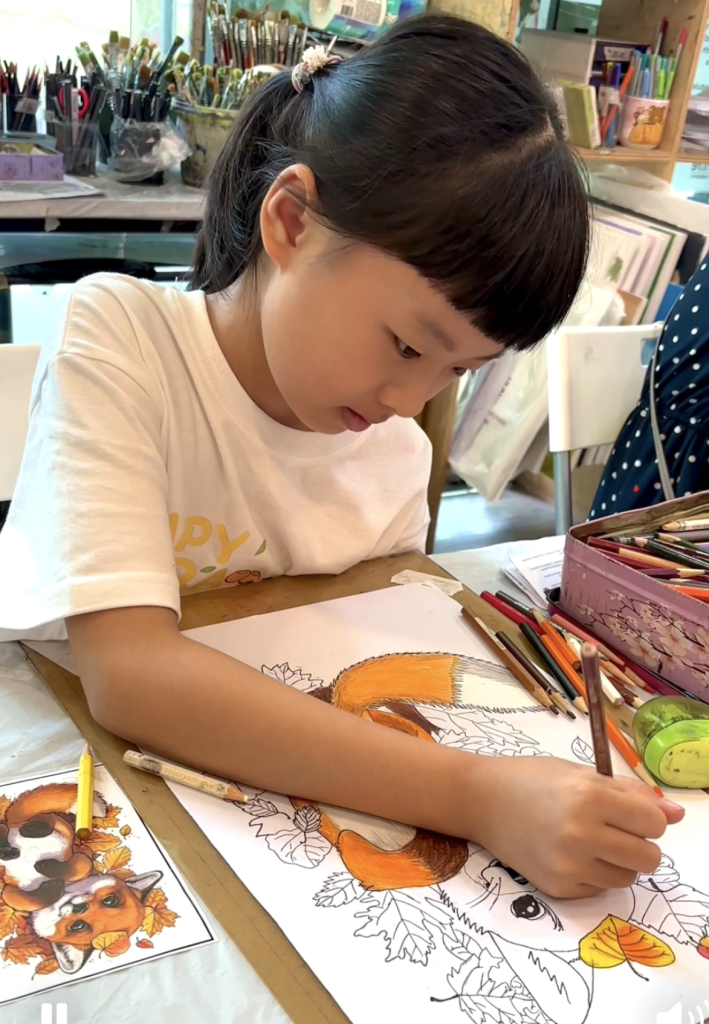 kid/children/teenager drawing & painting art course | art class in Singapore