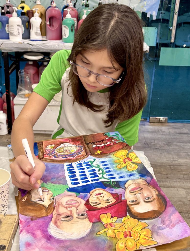 kid/children/teenager drawing & painting art course | art class in Singapore