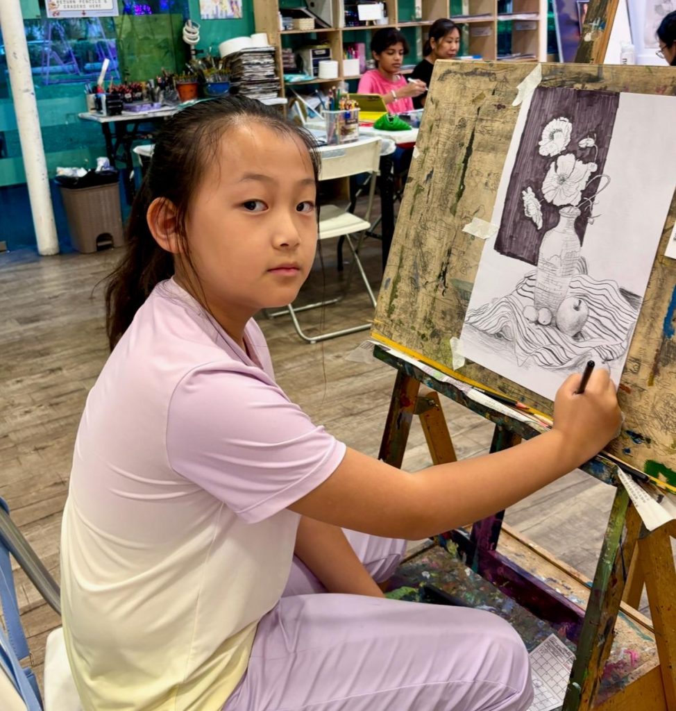 Kids- Drawing and sketching art class art course in Singapore