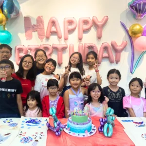 Birthday Party with tote bag painting