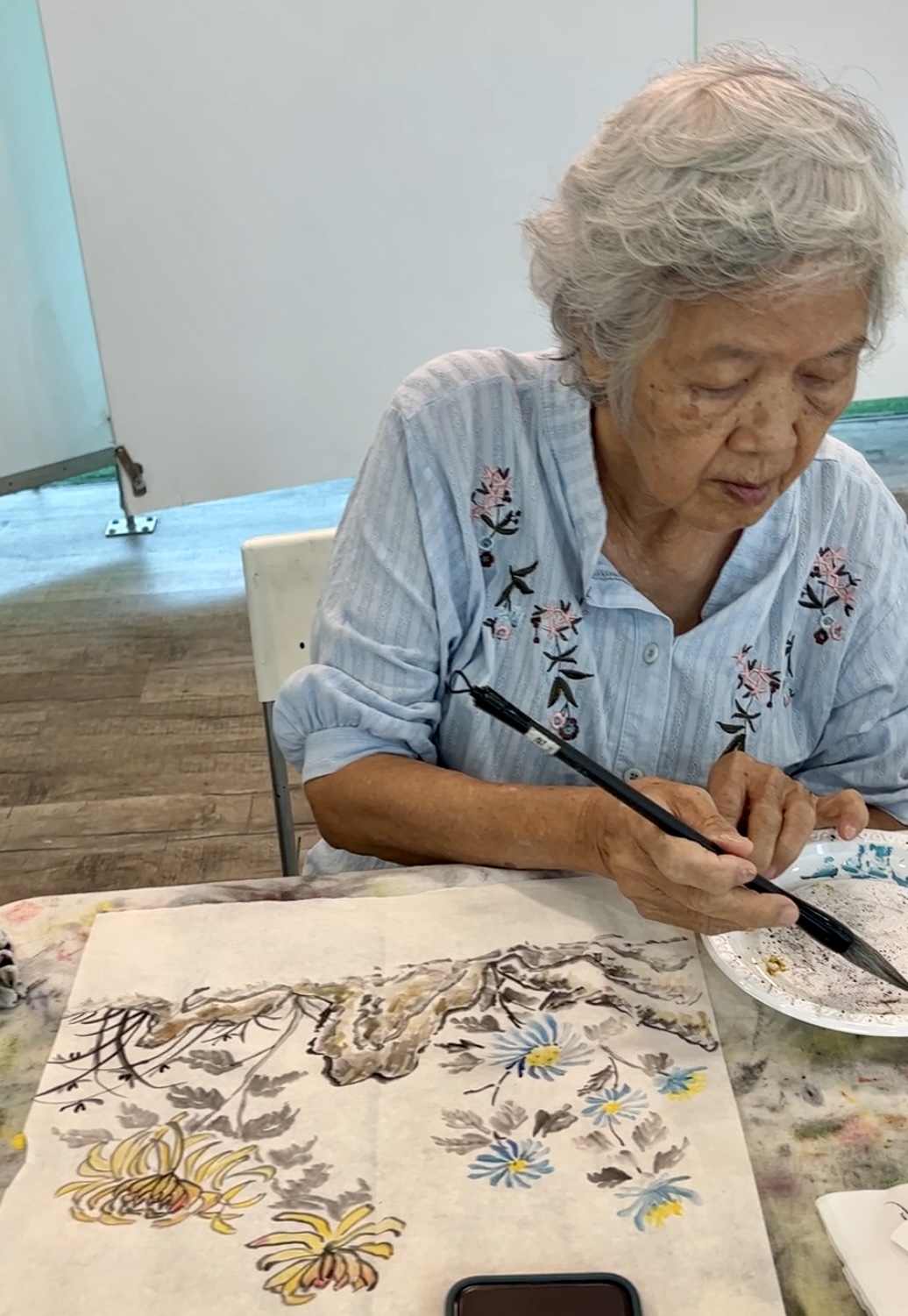 senior Chinese Ink Painting Art Class art course Visual Arts Centre