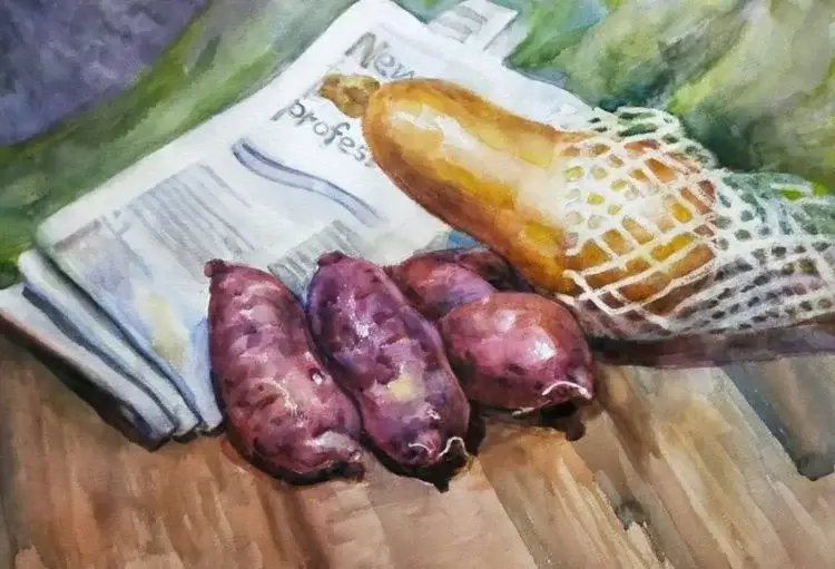 Watercolour Painting art class – Still Life at Visualartscentre Singapore