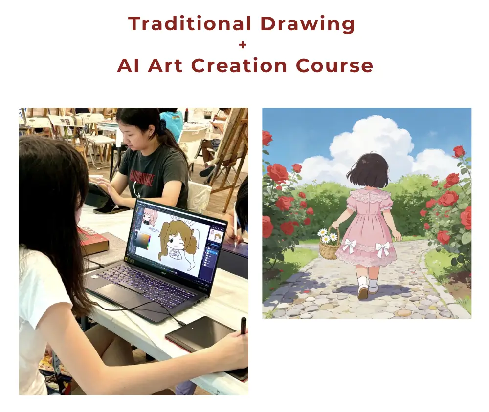 Traditional Drawing and. AI Art Creation Course