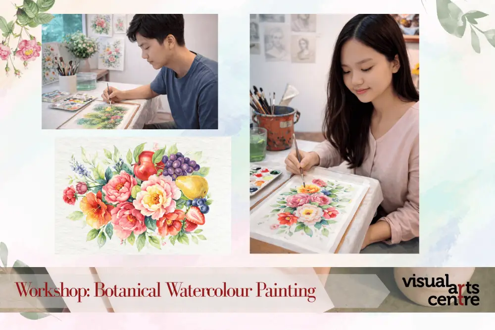 SG Culture Pass Art Workshop BOTANICAL WATERCOLOUR PAINTING Visual Arts Centre