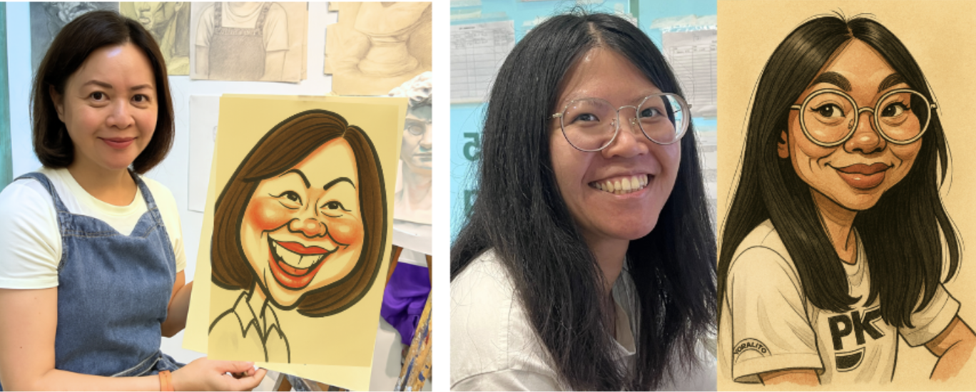 caricature portrait drawing art workshop Visual Arts Centre