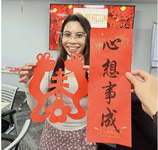 paper cutting Chinese New Year Team bonding Art Jamming with Visual Arts Centre