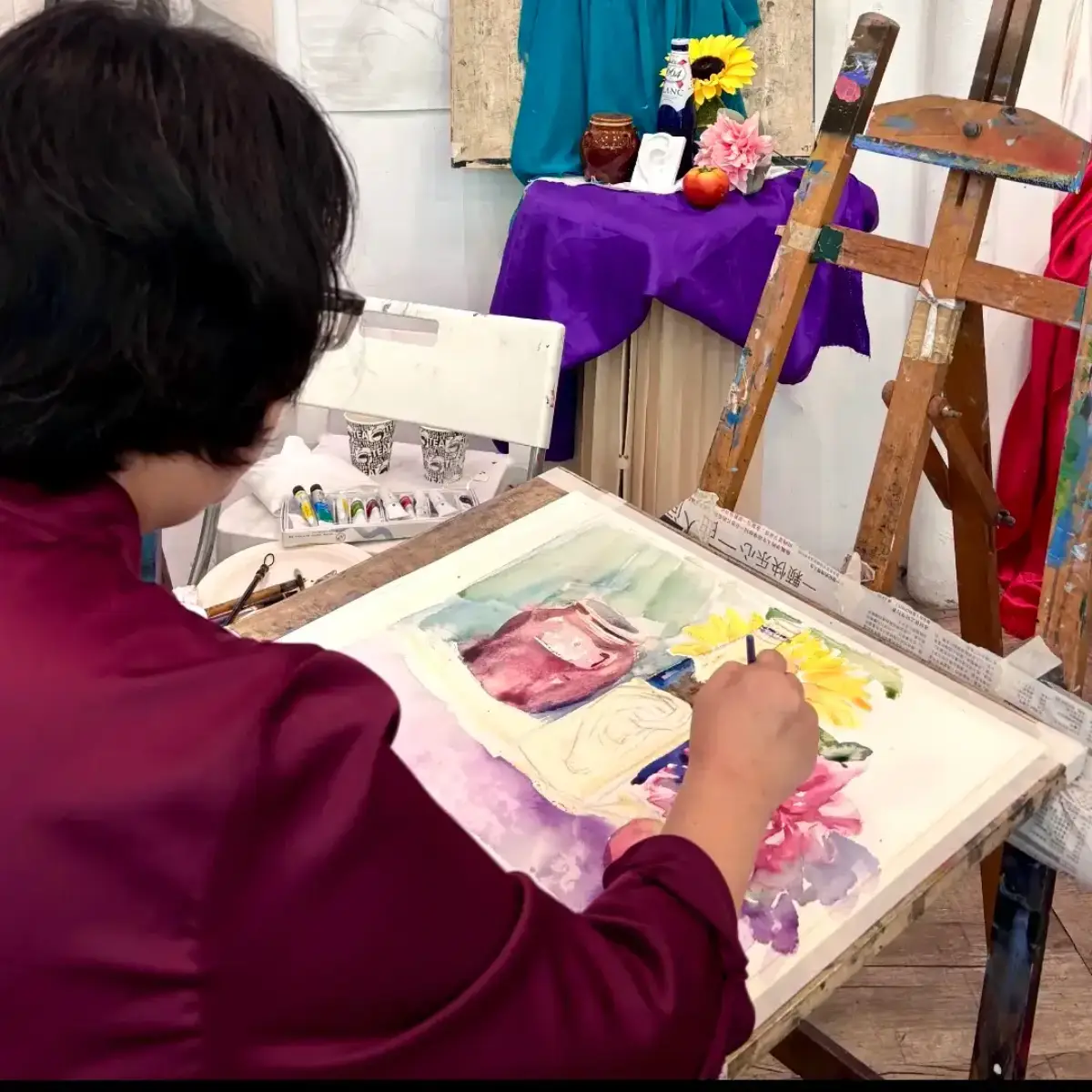 Adult Watercolour Painting - Art Class for Beginners in Singapore