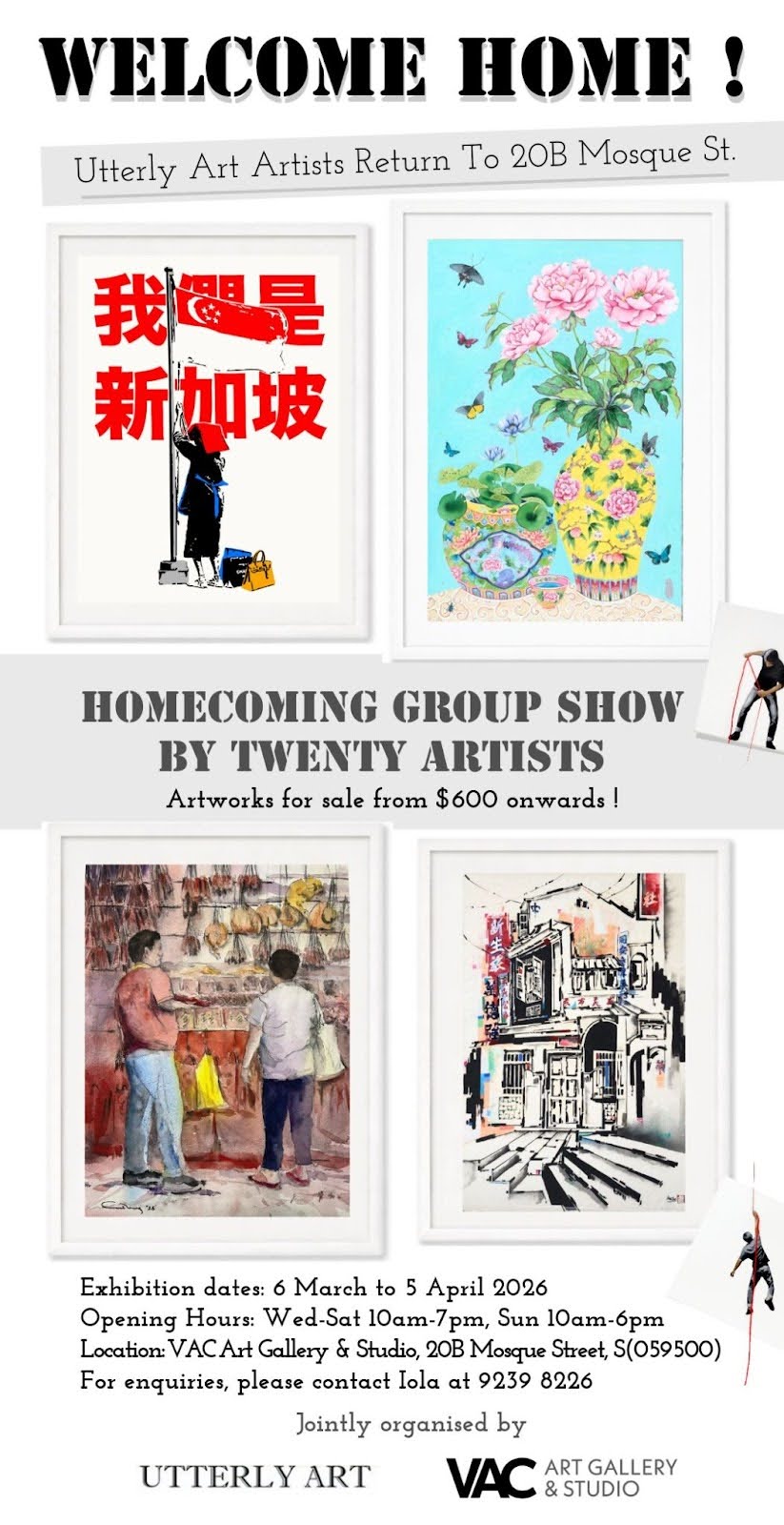 Welcome Home! – Utterly Art Artists Return to 20B Mosque Street