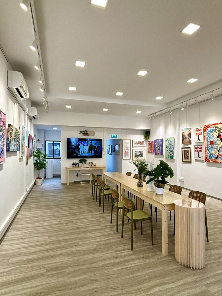 VAC Art Gallery & Art Studio best event space for hire in Chinatown Singapore for events like Art exhibition by international art groups / societies and independent artists Art auctions Local art exhibitions by art societies / art groups and independent artists Pottery and craft exhibitions Furniture / product model showcases Fashion exhibitions and showcases Lifestyle boutique fairs, flea markets and popup fairs Book launch and signing seminar Networking seminar and talks Media functions and product launches Private and closed door events Other events and functions