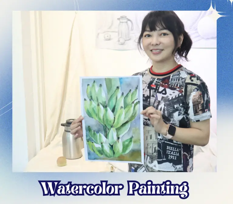 watercolor painting in visual arts centre in singapore