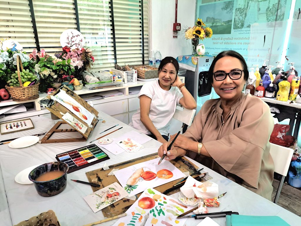 watercolour painting for adult art class art course Visual Arts Centre