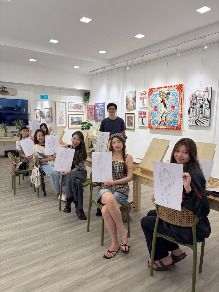 Chinatown singapore Visual Arts Centre Chinatown Art gallery and studio venue event space hire - hen_s night art workshop art course drawing and sketching