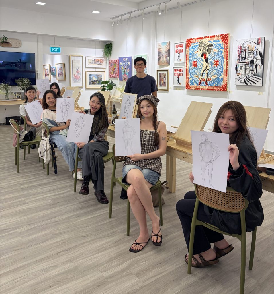 Chinatown singapore Visual Arts Centre Chinatown Art gallery and studio venue event space hire - hen_s night art workshop art course drawing and sketching