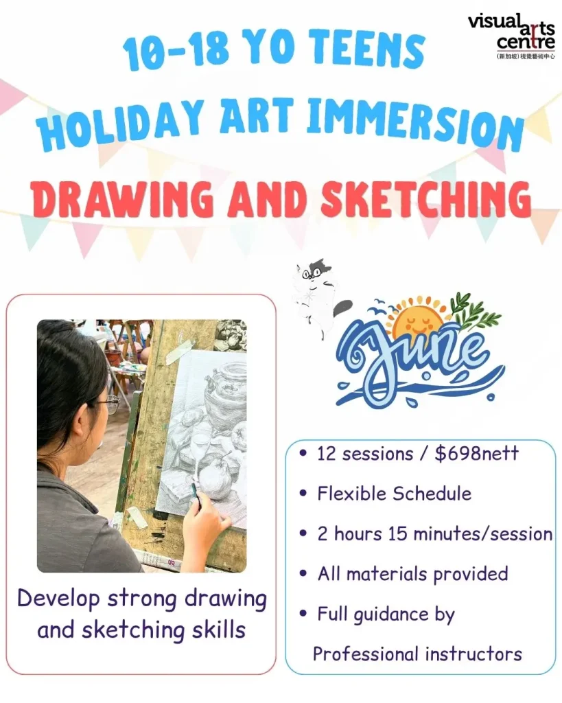 Teens Holiday Art Immersion Course Drawing and Sketching