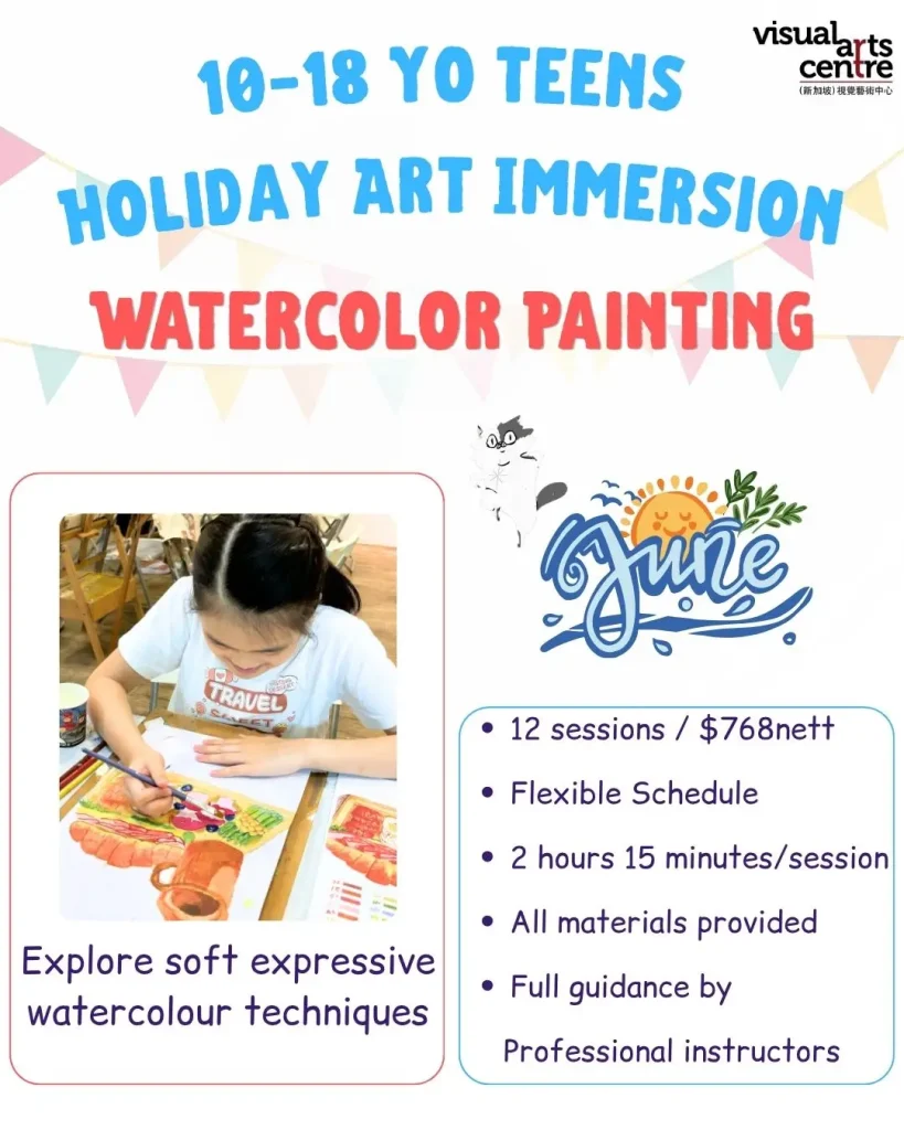 Teens Holiday Art Immersion Course Watercolor Painting