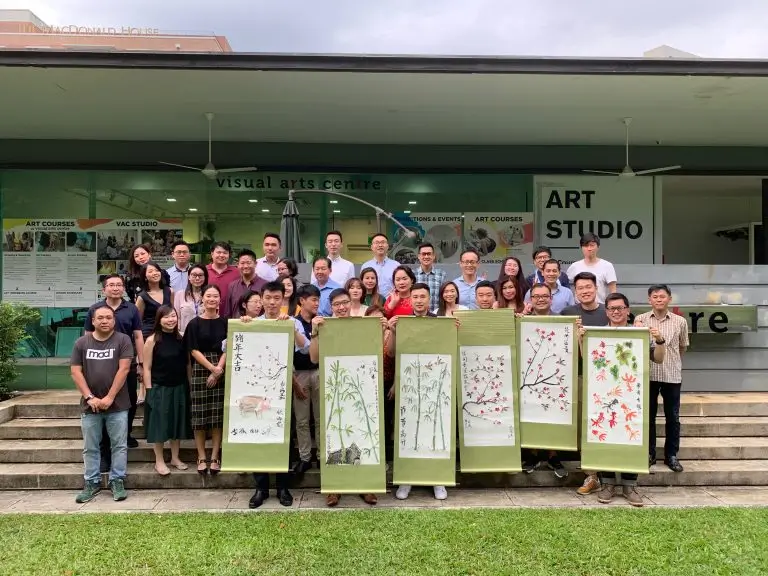 Visual Arts Centre Chinese Ink Painting – Fan Painting Art Jamming