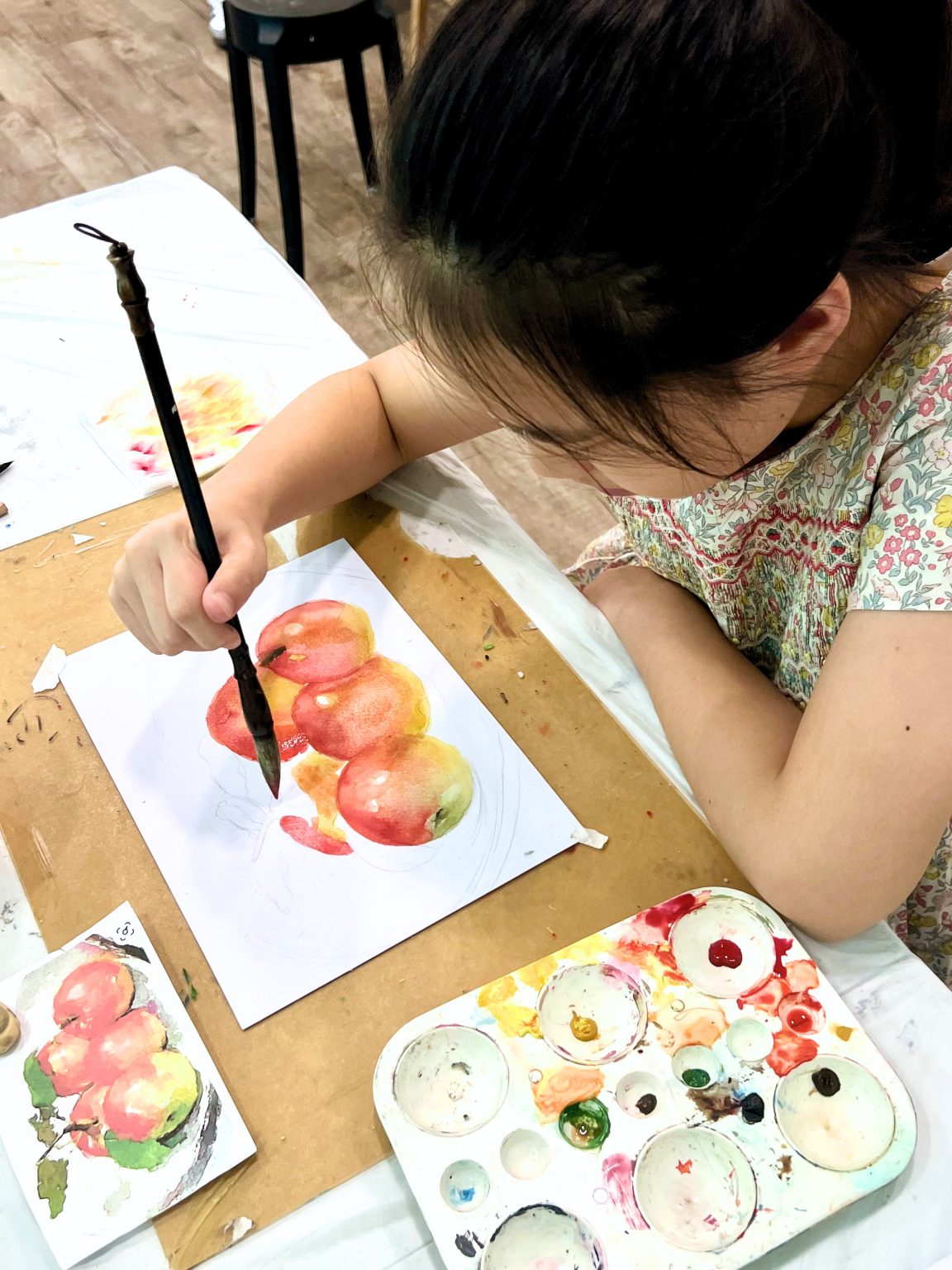 watercolour kids children best kids art course in singapore at visual arts centre