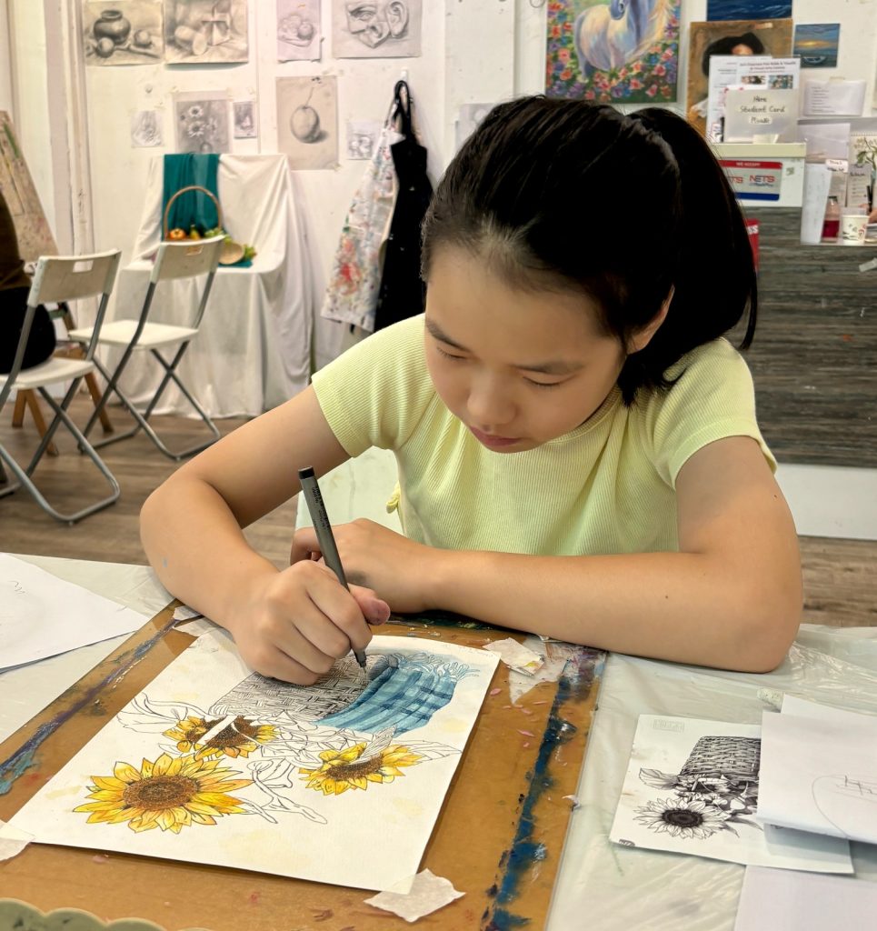 watercolour kids children best kids art course in singapore at visual arts centre