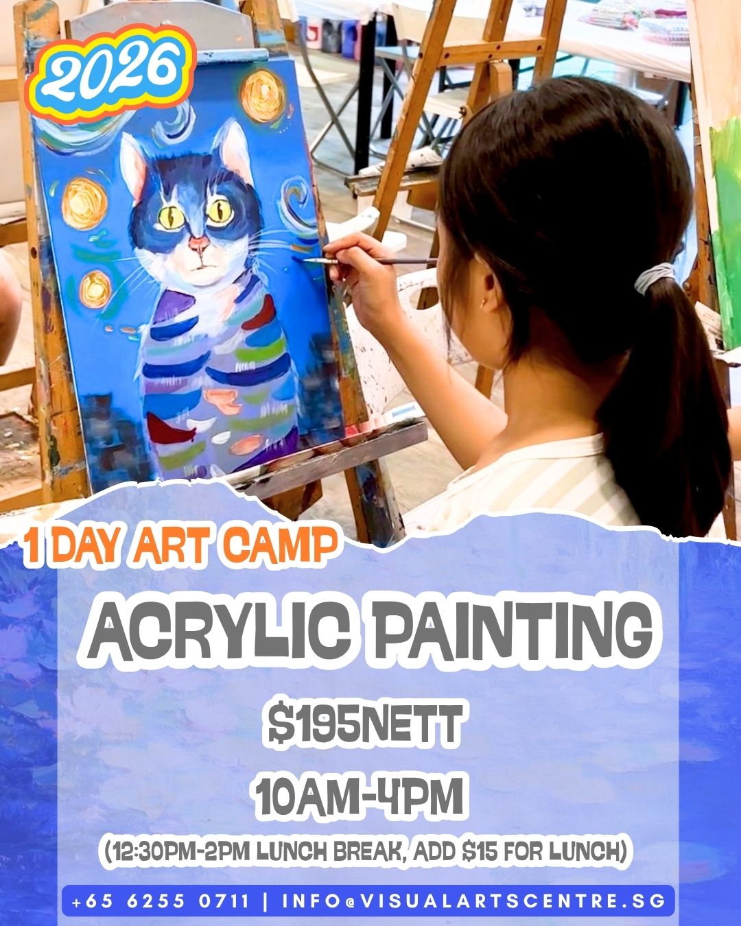 6-18YO One Day art camp Holiday Art Course bootcamp Visual Arts Centre Chinese Calligraphy & Ink Painting