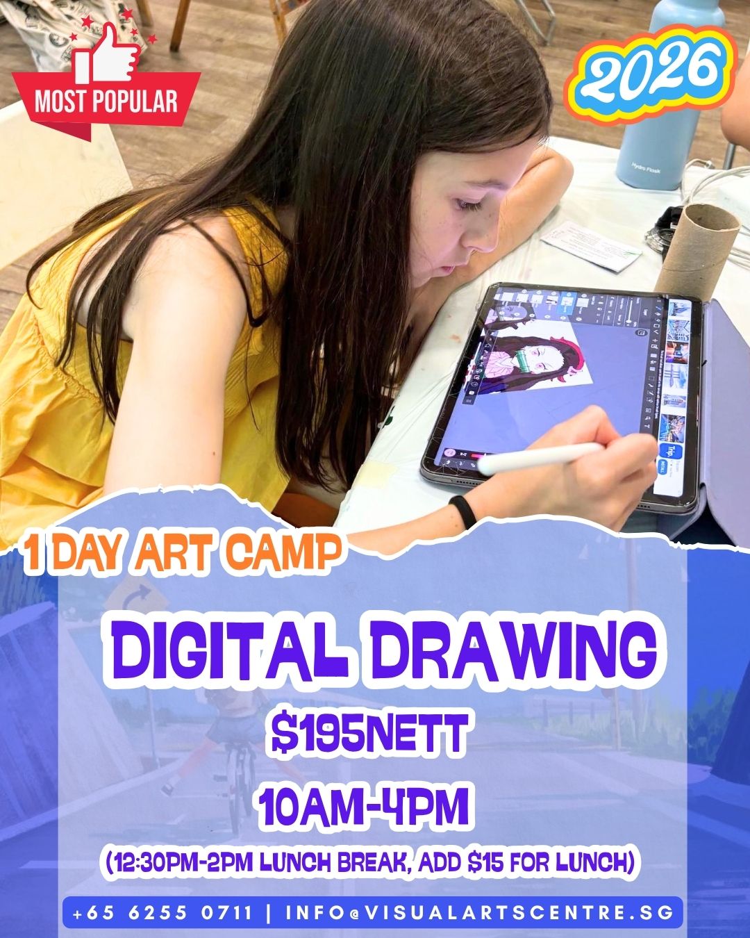 6-18YO One Day art camp Holiday Art Course bootcamp Visual Arts Centre Chinese Calligraphy & Ink Painting