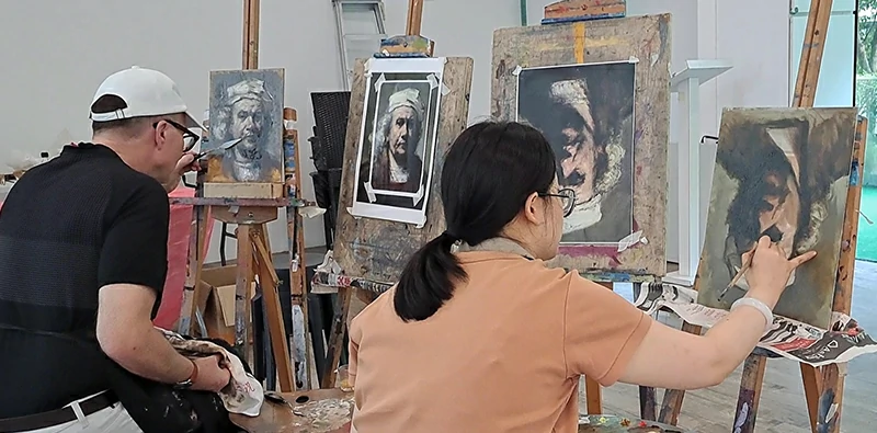 oil painting art course Visual Arts Centre