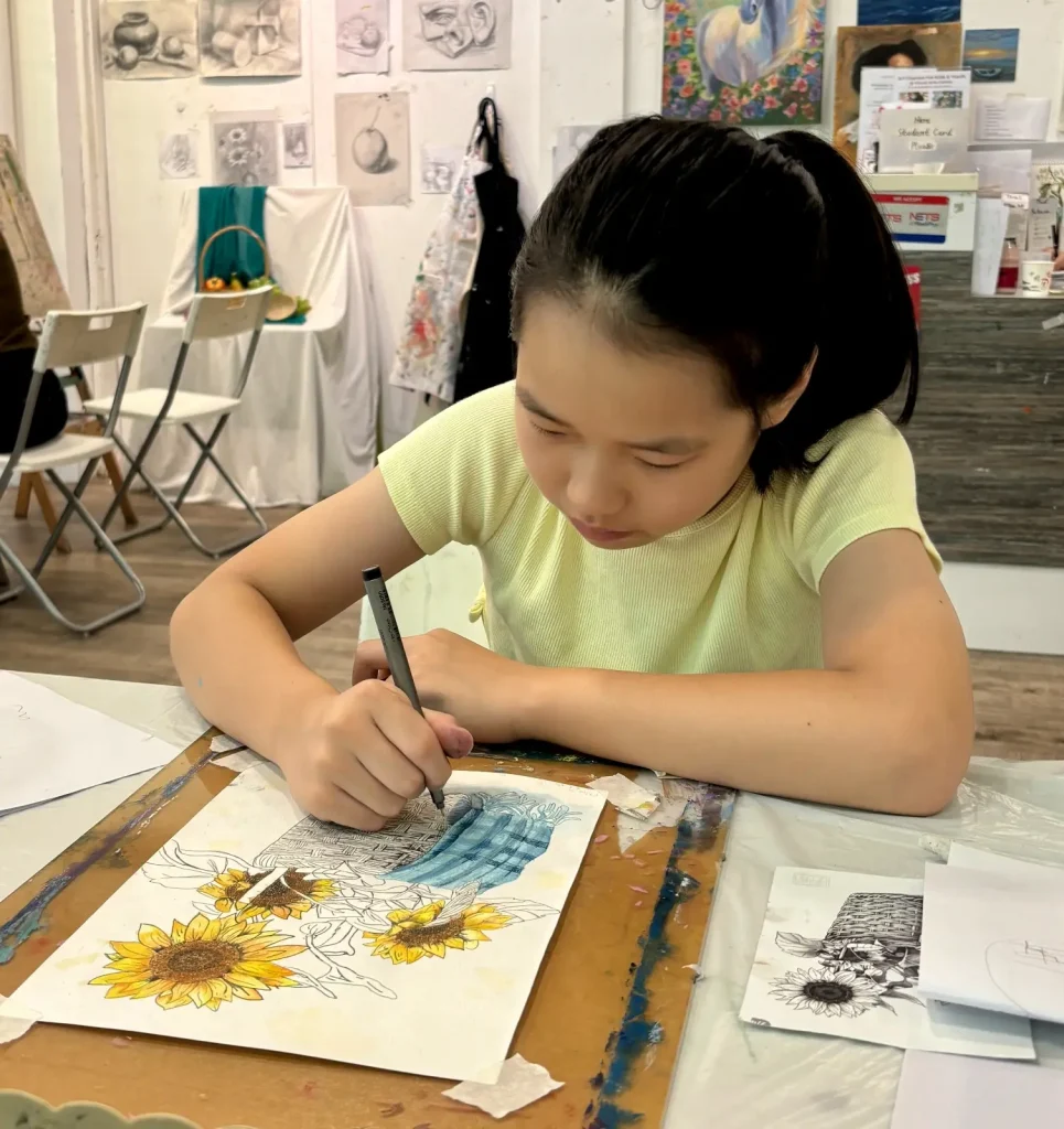 watercolour kids children best kids art course in singapore at visual arts centre