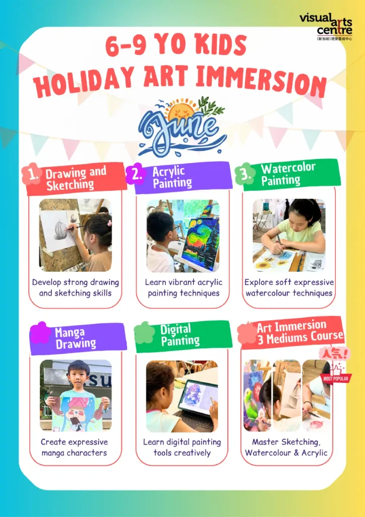 School Holiday Art Program Art Bootcamp for 6-9YO Visual Arts Centre