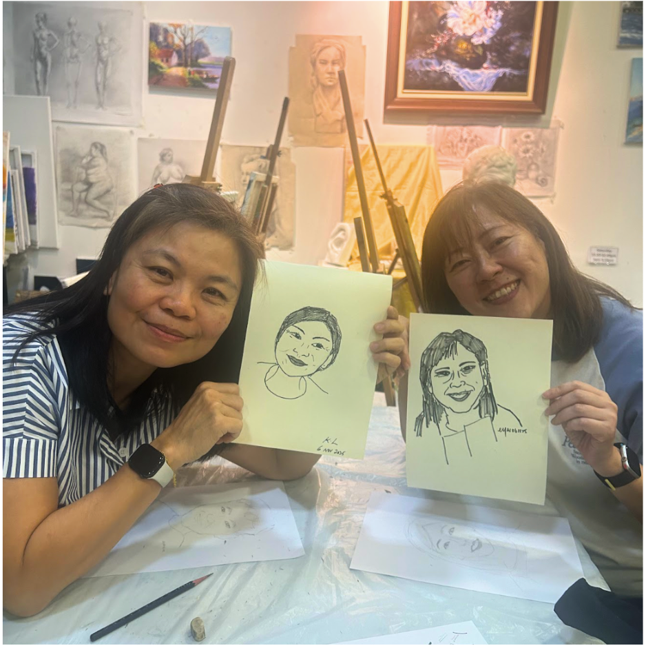 caricature drawing art course art class for beginners in Singapore