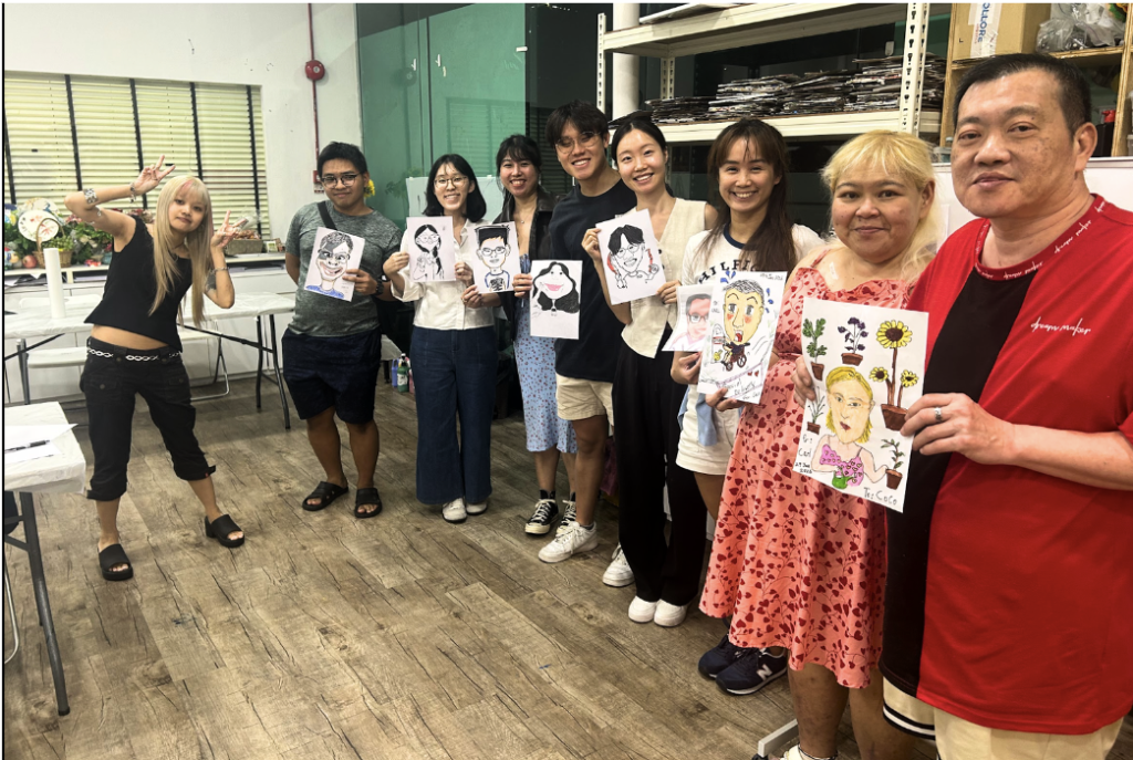 caricature drawing art course art class for beginners in Singapore