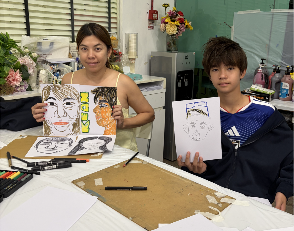 professional caricature drawing art course art class Visual Arts Centre