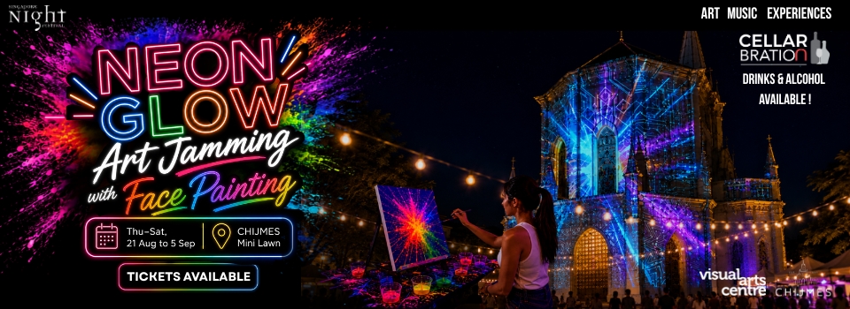 neon glow art jamming party Singapore Night Festival