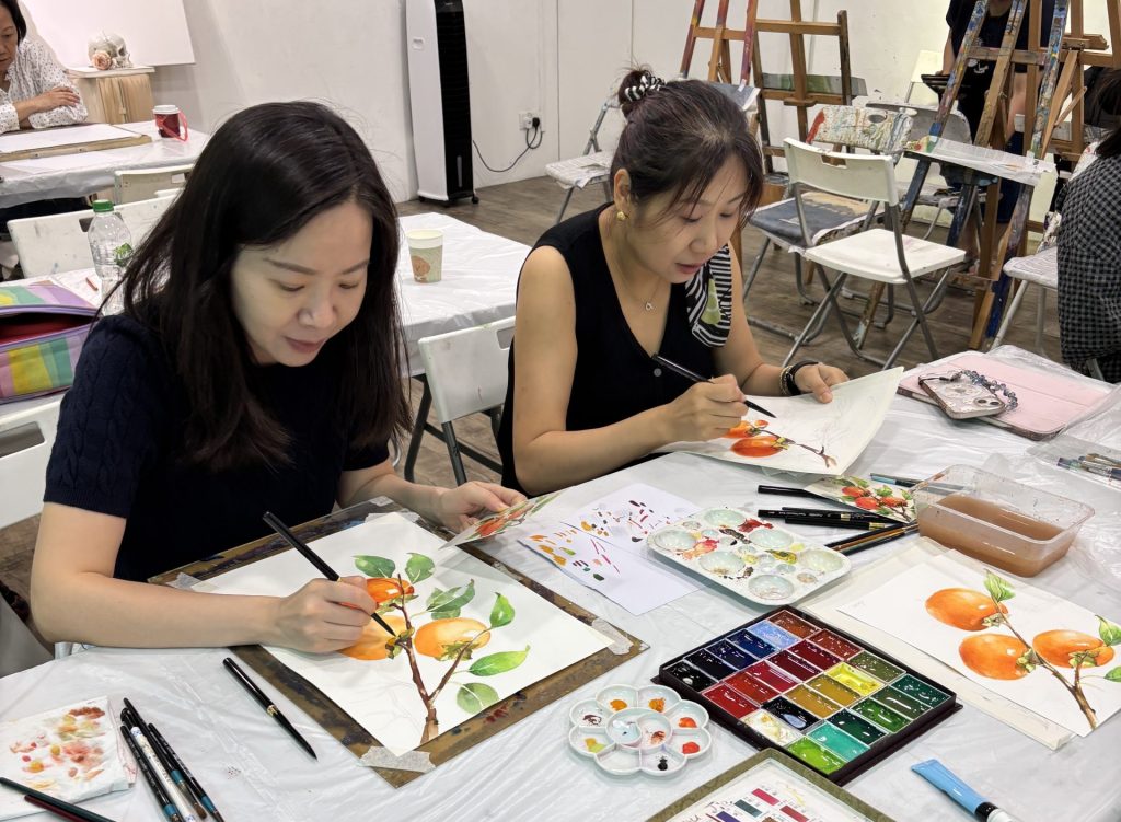 Best Private Watercolour Painting Art Course in Singapore by Visual Arts Centre