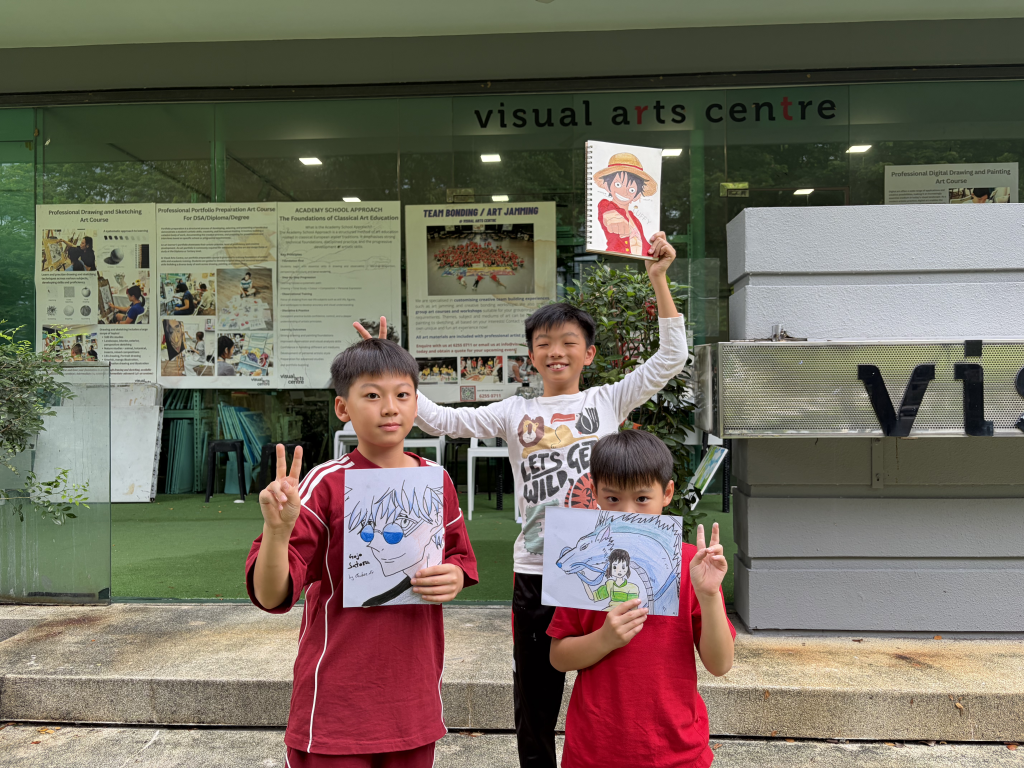 Best Professional Manga Drawing & Coloured Illustration Art Course for All Ages All Skills Levels in Singapore by Visual Arts Centre