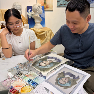 Best Watercolour Painting Art Course for Children Kids in Singapore by Visual Arts Centre