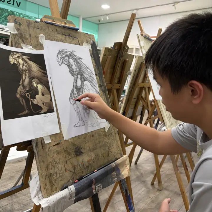 Best Professional Drawing & Sketching | Professional Manga Drawing & Coloured Illustration Art Course for All Ages All Skills Levels in Singapore by Visual Arts Centre 新加坡最佳专业漫画绘画课程