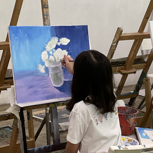 Best 3 Medium Art Immersion Kids 7-9 Years Old Course Professional Acrylic Painting Art Course by Visual Arts Centre Singapore
