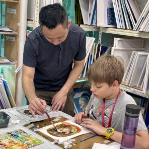 Best Kids/Children (7-9YO) Professional Watercolour Painting Art Course in Singapore by Visual Arts Centre Professional 3 Medium Art Immersion Course one to one private art course Watercolour painting Visual Arts Centre professional private art class at Visual Arts Centre (One-to-One | 1-to-1) Art Tuition / Art Class / Art Course / Art Lesson for Kids, in Singapore by Visual Arts Centre